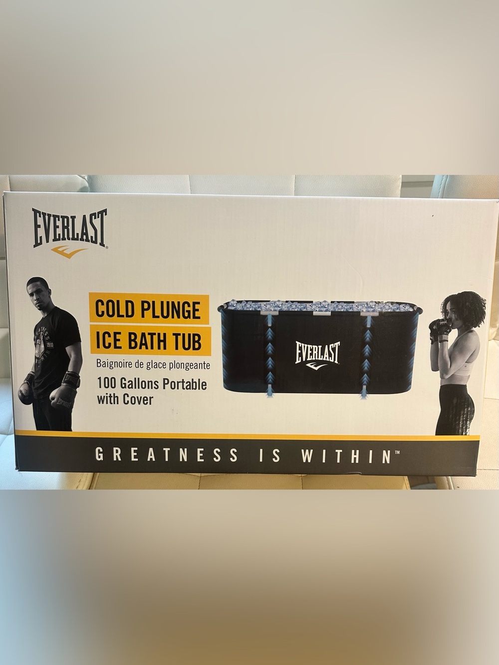 Everlast Black Portable Cold Plunge Tub